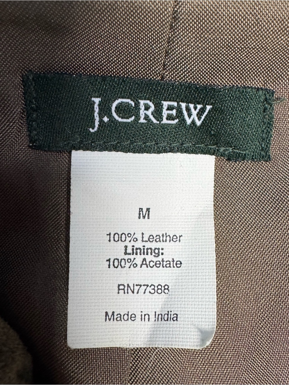 J.Crew Olive Green Leather
Suede Safari Field Jacket Size
M - Picture 9 of 10